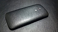 Декоративная защитная пленка для Motorola Moto X кожа черная