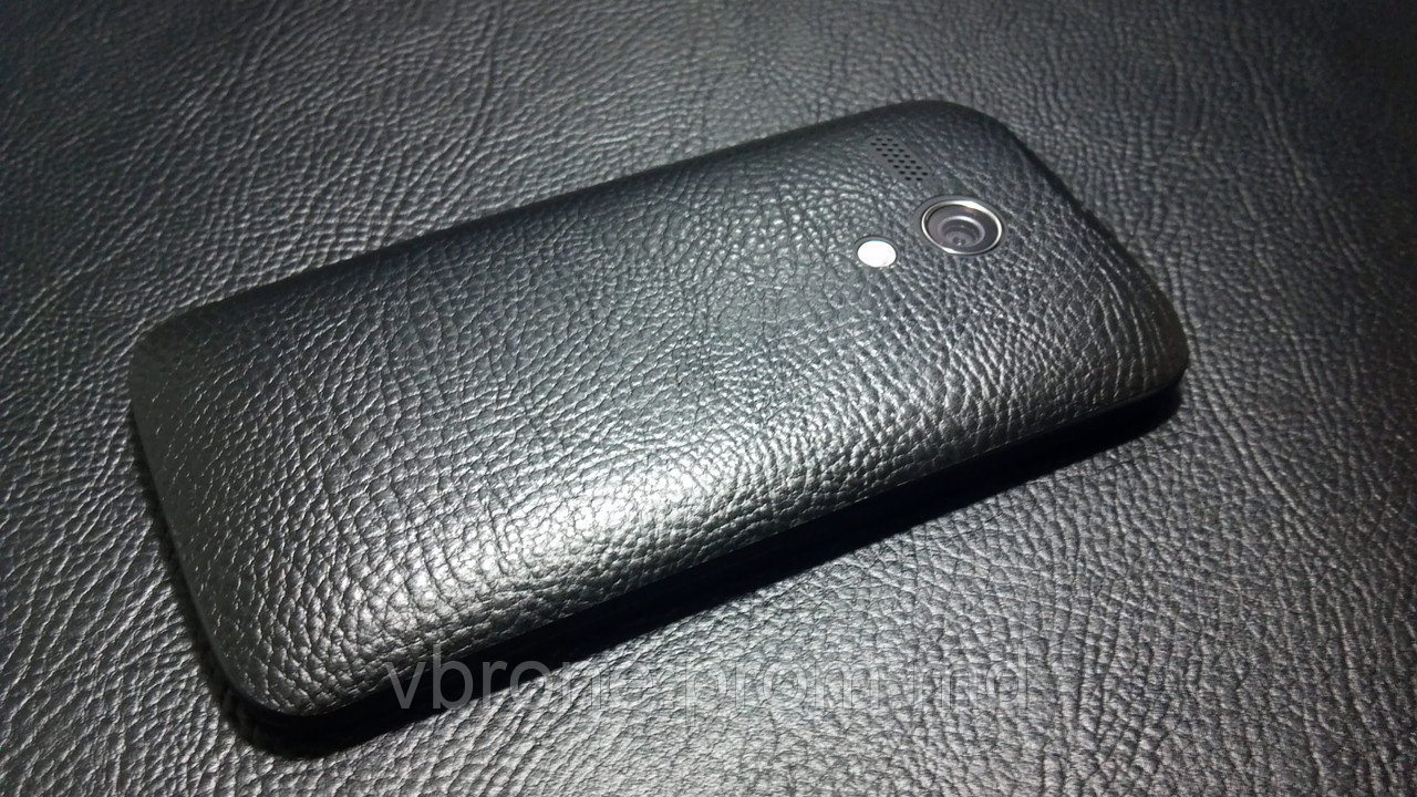 Декоративная защитная пленка для Motorola Moto X кожа черная - фото 1 - id-p3868299