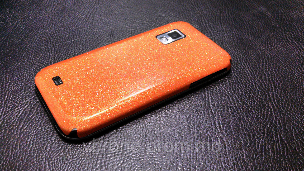Декоративная защитная пленка для Samsung i500 Galaxy S оранжевый блеск - фото 1 - id-p3868307