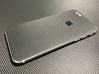 Декоративная защитная пленка для Iphone 6 "микрокарбон черный"