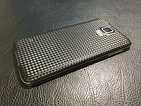 Декоративная защитная пленка для Samsung Galaxy S5 "карбон кубик черный"