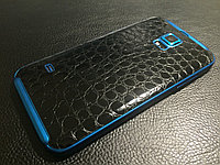 Декоративная защитная пленка для Samsung Galaxy S5 Sport "аллигатор черный"