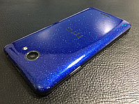Декоративная защитная пленка для HTC Desire 516 синий кобальт