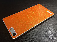 Декоративная защитная пленка для Huawei G6 оранжевый блеск