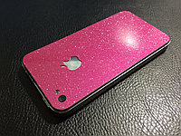 Декоративная защитная пленка для Iphone 4s розовый кварц