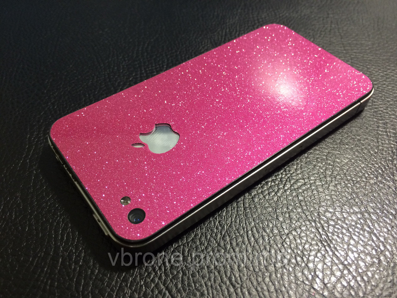Декоративная защитная пленка для Iphone 4s розовый кварц - фото 1 - id-p3868604