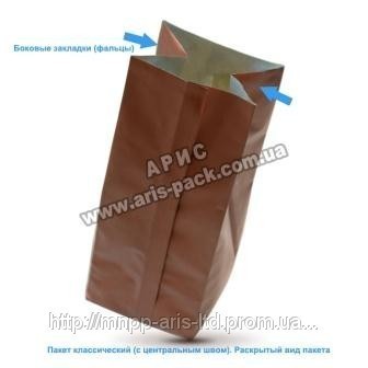 Изготовление пакетов "с центральным швом" для натурального кофе - фото 1 - id-p514728
