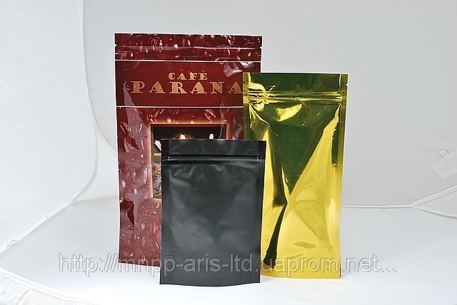 Пакет Дой-пак (doy-pack) для натурального кофе - фото 1 - id-p514731