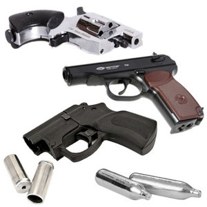 Пистолеты, винтовки и револьверы