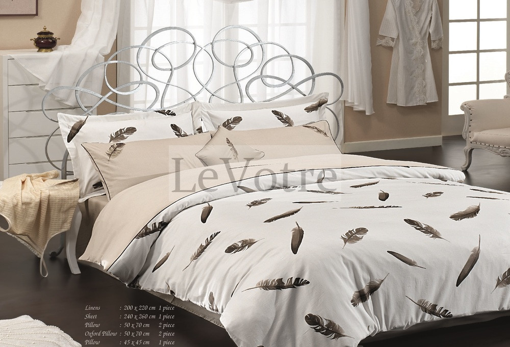 Постельное белье ПЛЮМЕС бежевый - фото 1 - id-p4084854