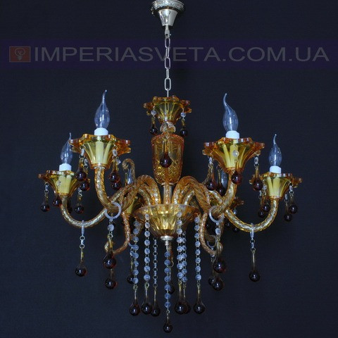 Люстра со свечами хрустальная IMPERIA шестиламповая MMD-434650 - фото 1 - id-p2835360