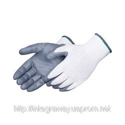 Перчатки нитриловые (прорезиненные, облитые, маканые) для работ оптом из Китая - перчатки стекольщика с обливом - фото 1 - id-p576548