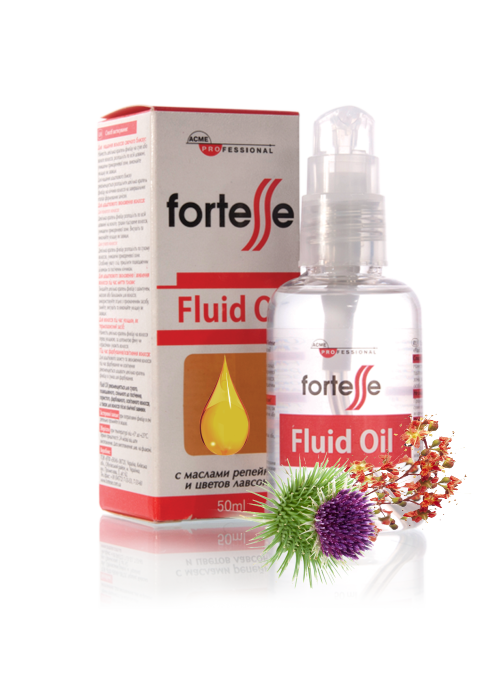 Флюид для волос « Fortesse Pro Fluid Oil» c маслами репейника и цветов лавсонии - фото 1 - id-p2859196