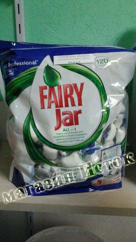 Капсулы для мытья посуды Fairy "Jar All in 1" 120 шт. - фото 1 - id-p4144487