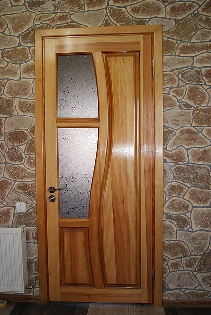 Двери из массива модель ВОЛНА - фото 1 - id-p15246
