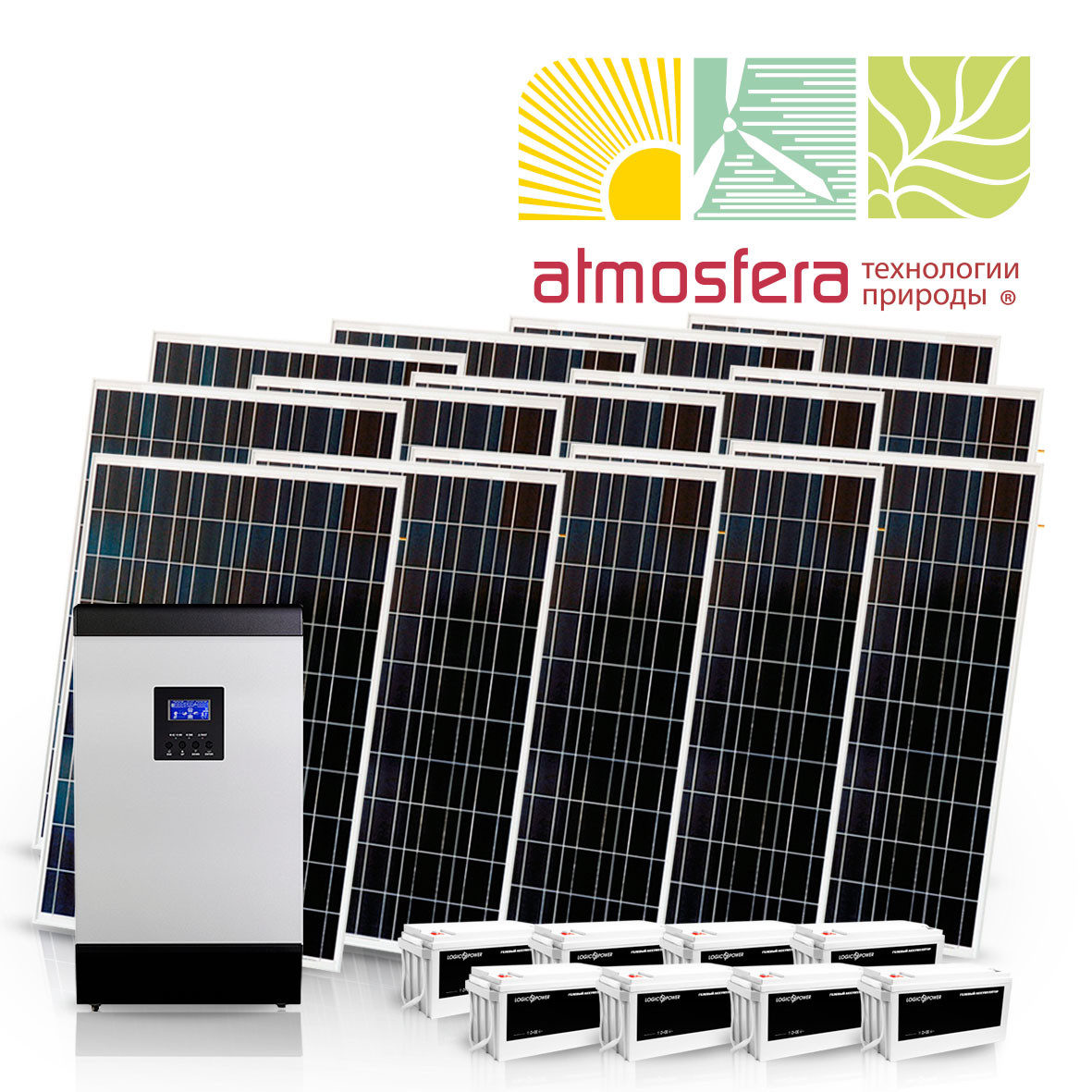 Автономная солнечная электростанция 3 кВт - фото 1 - id-p4158012