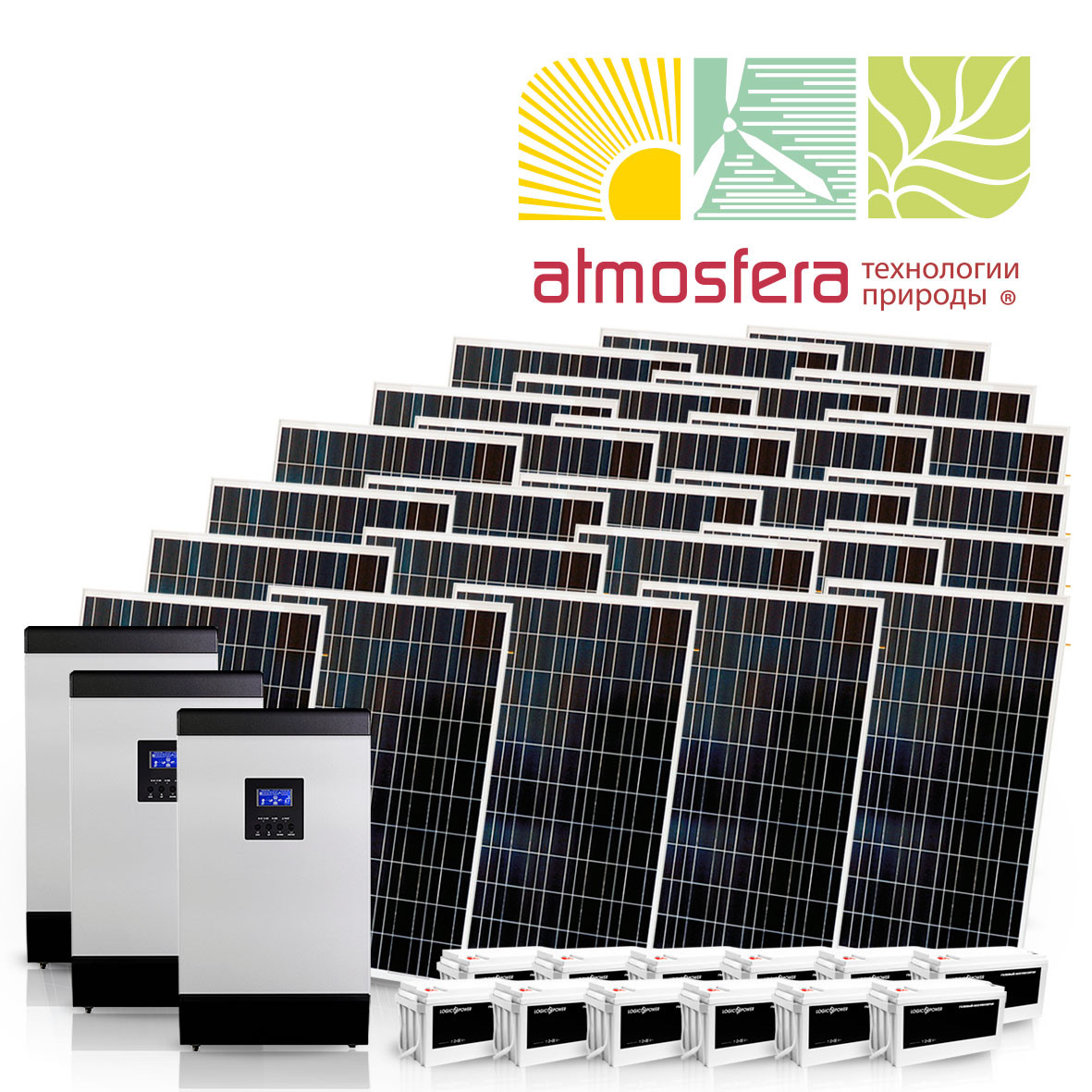 Автономная солнечная электростанция 6 кВт - фото 1 - id-p4158014