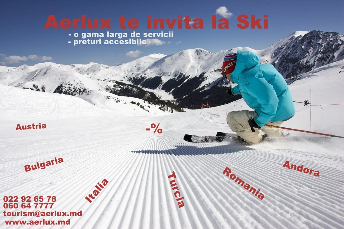 Aerlux te invita la ski ! - фото 1 - id-p4184341