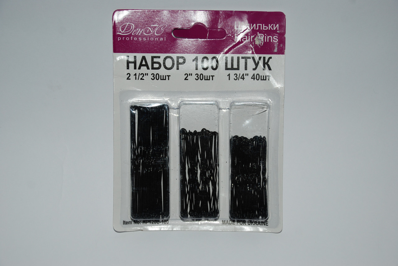 Шпильки для волос DeniC 3в1 черные - фото 1 - id-p2858948