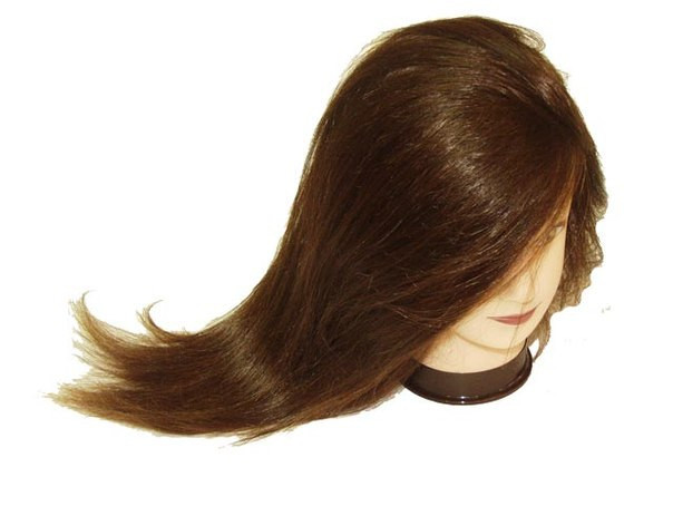 Голова муляж искусственный волос шатенка - фото 1 - id-p2858995