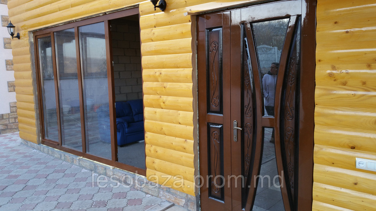 Полуторные деревянные двери - фото 1 - id-p4243071