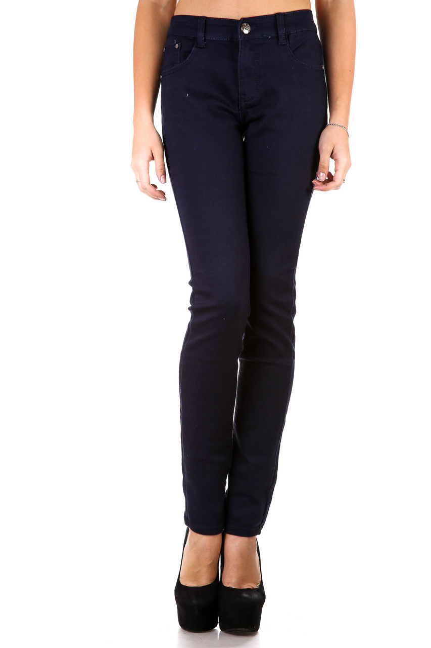 Джинсы женские темно-синие BS Jeans S394-3# (5 ед. 36-44, полубатал) 10$ - фото 1 - id-p4243877