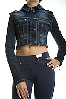Куртка джинсовая женская темно-синяя Woox 2006 (4 ед. XS-L) 12$