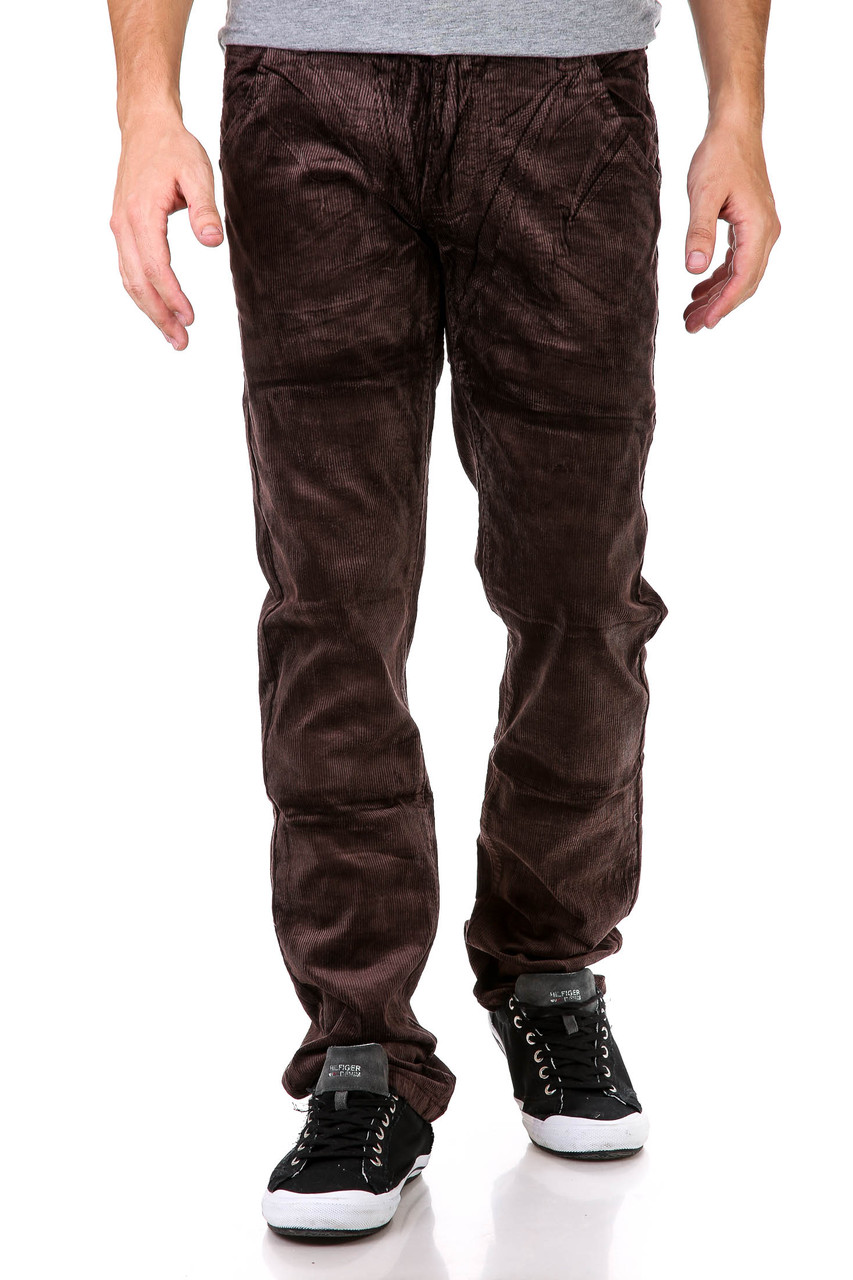 Брюки мужские темно-коричневые J'Mardoc R-84-01# (7 ед. 28-34) 12$ вельвет - фото 1 - id-p4244334