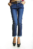 Джинсы женские синие Moon Girl 6535-2 (6 ед.29-36, батал) 13,5$