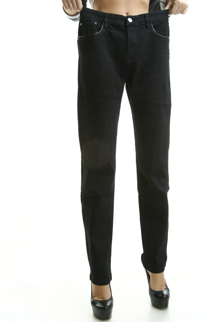 Джинсы женские черные Bs Jeans S498 (6 ед.40-50 полубатал) 11.5$ - фото 1 - id-p4250408