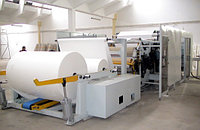 Мини-завод для порезки туалетной бумаги на рулоны из готового сырья