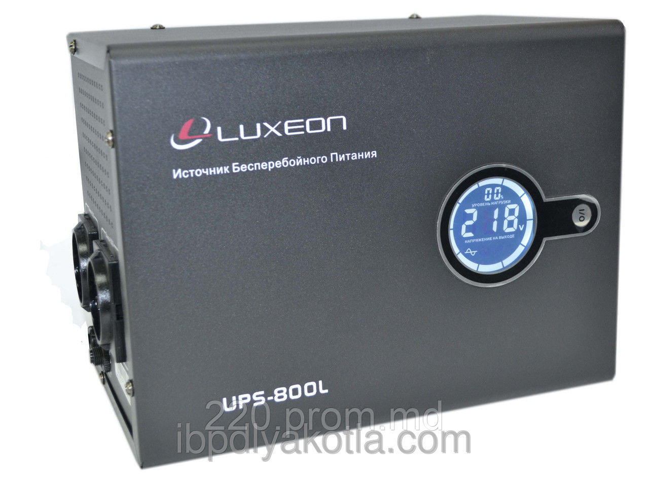 ИБП Luxeon UPS-800L, для котла, чистая синусоида, внешняя АКБ - фото 1 - id-p4293217
