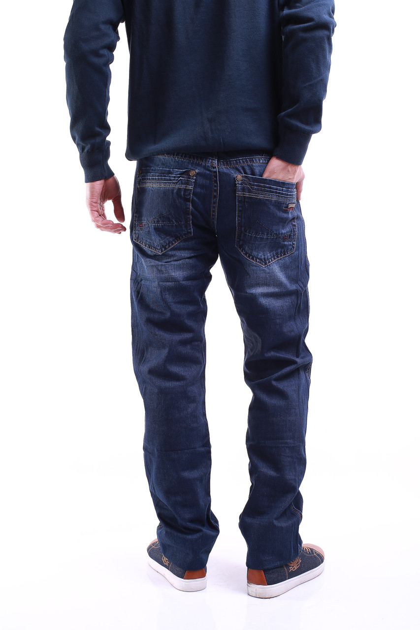 Синие джинсы мужские H2730A - фото 1 - id-p4313810