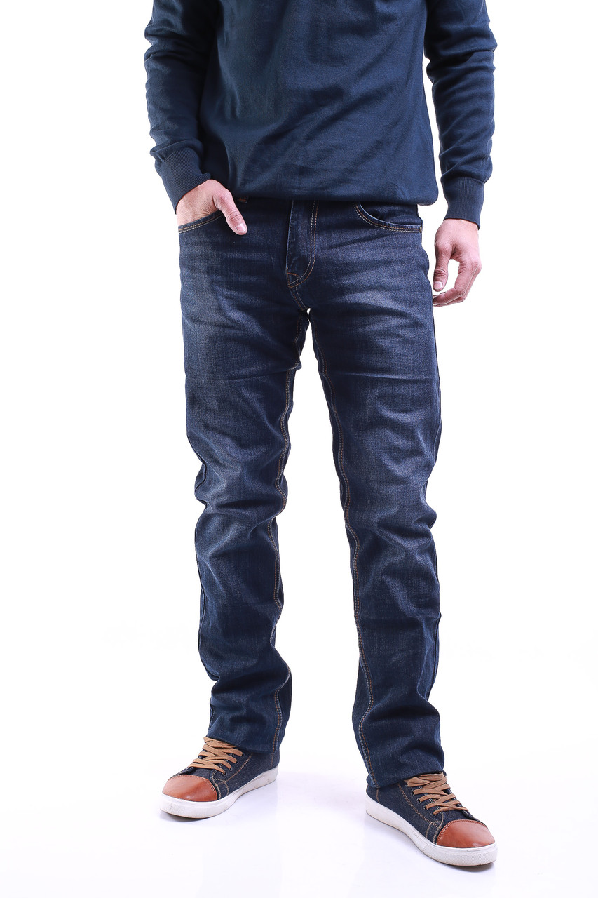 Синие джинсы мужские H38131A - фото 1 - id-p4313812
