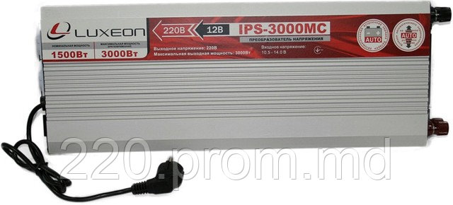 Интвертор 12/220 LUXEON IPS - 3000MC - 1500Вт с функцией подзарядки аккумулятора - фото 1 - id-p611597