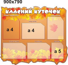 Классный уголок Осенние листья