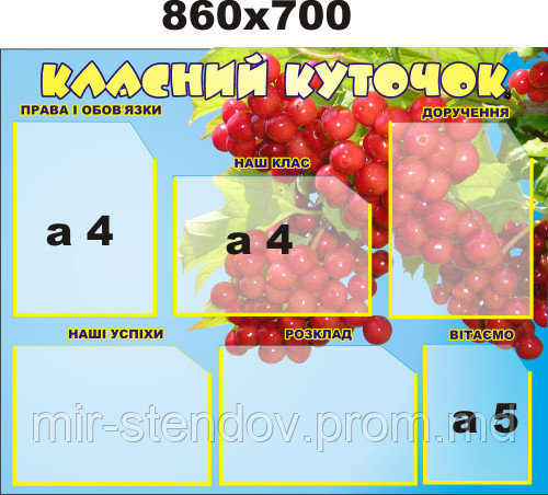 Классный уголок Калина, фото 1