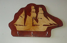 Ключница лодка. Ручная работа