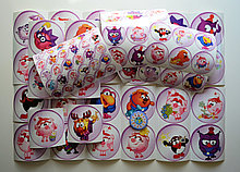 Наклейки на шкафчики, полотенички, кроватки Смешарики