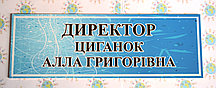 Таблички кабинетные Директор
