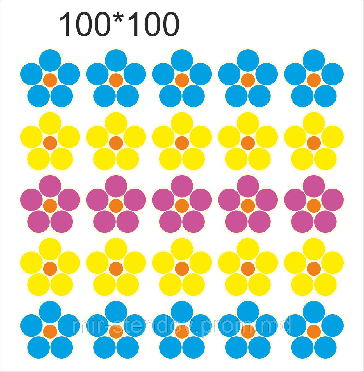 Магнитный стенд для крепления рисунка магнитом Цветы, фото 1