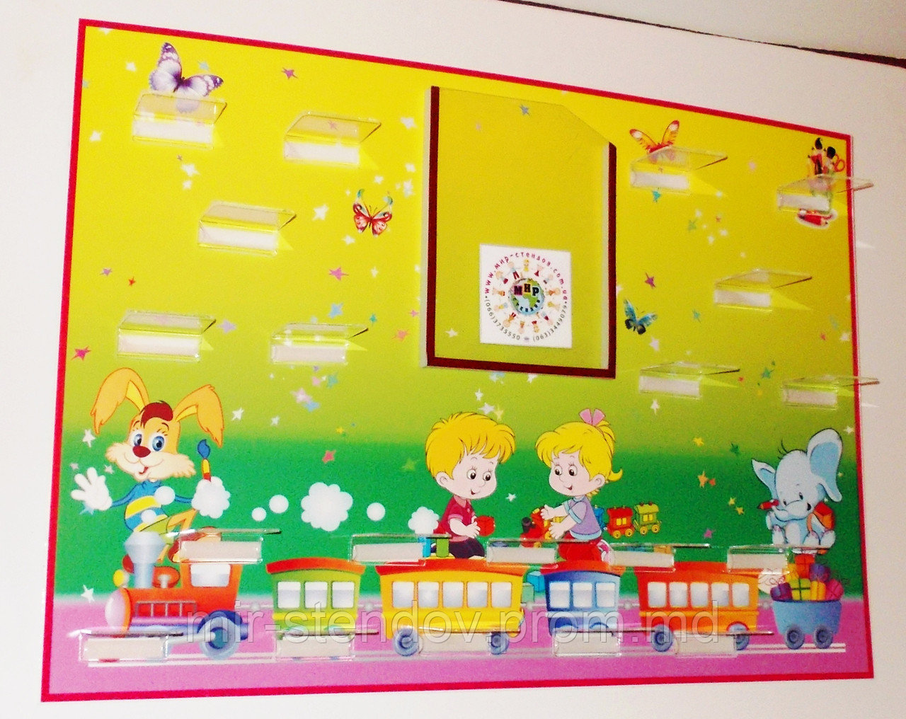 Подставка для поделок с карманами для рисунков 20 полочек, фото 1