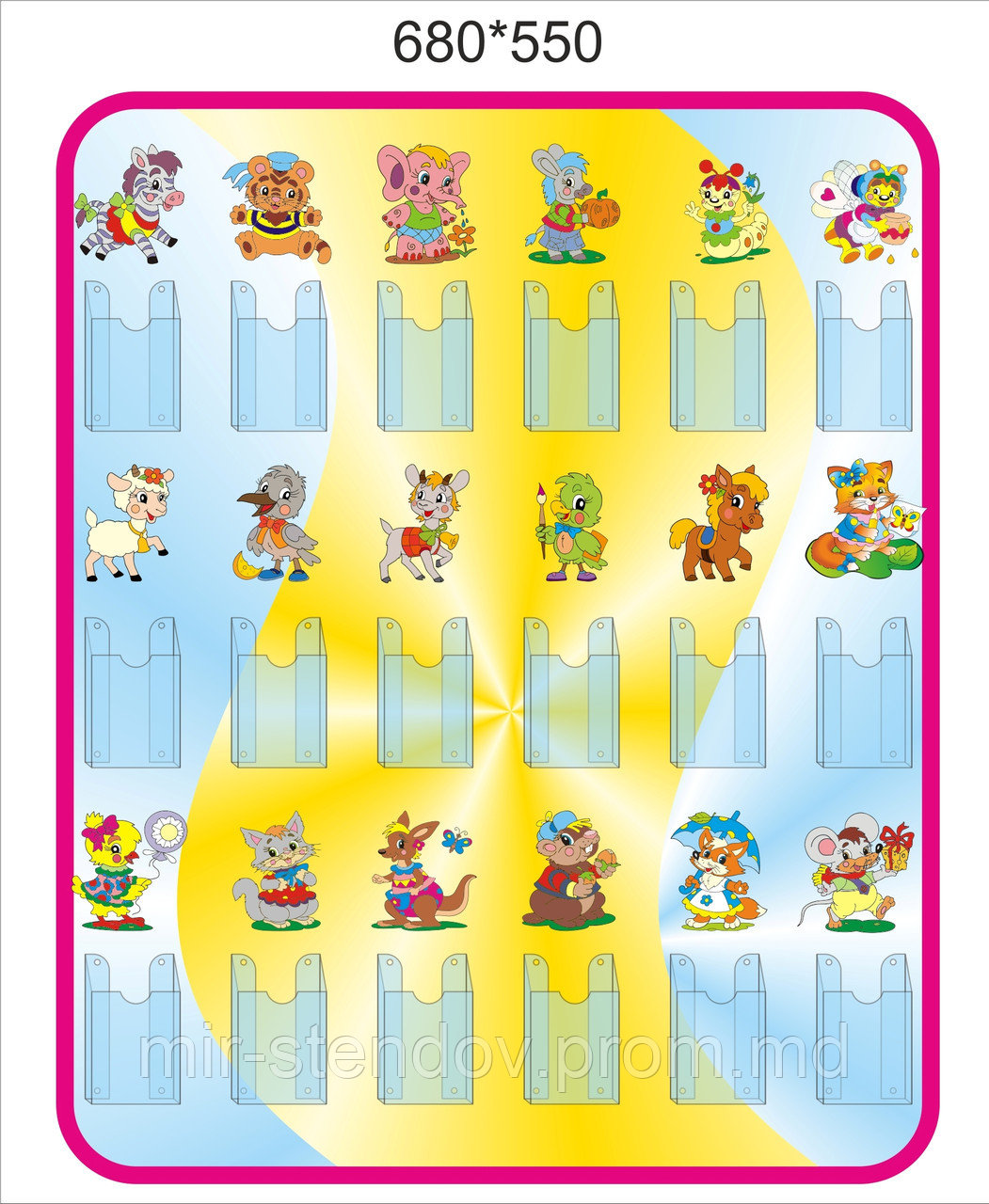 Стенд с карманами для расчёсок, фото 1