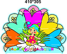 Стенд для поделок Колокольчики Дюймовочка