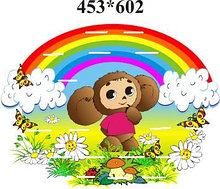 Стенд для поделок настенный Чебурашка