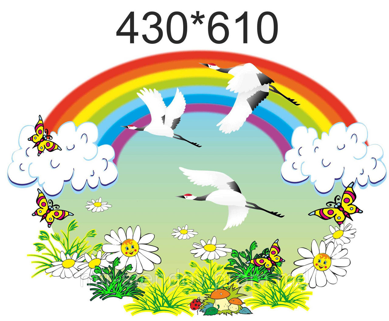 Стенд для поделок настенный Журавлик, фото 1