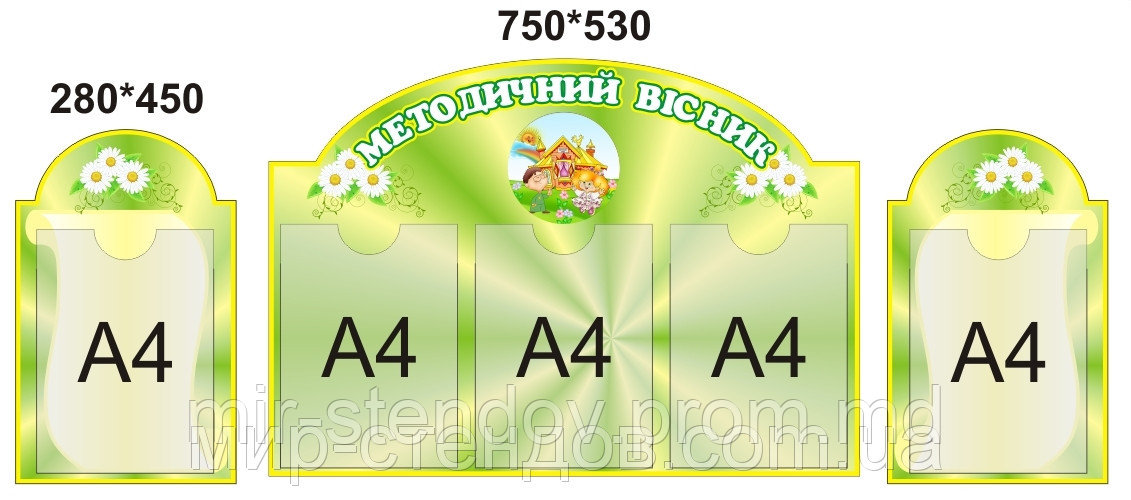 Стенд научно-методическая работа Зеленый, фото 1