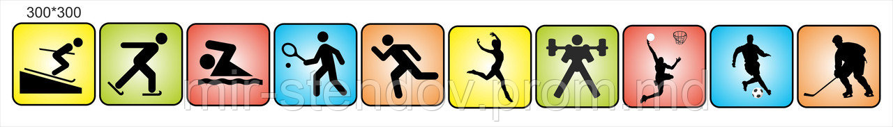 Стенд для спортзала. Декоративные элементы, фото 1