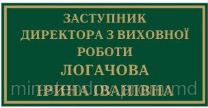 Табличка Заместитель директора, фото 1
