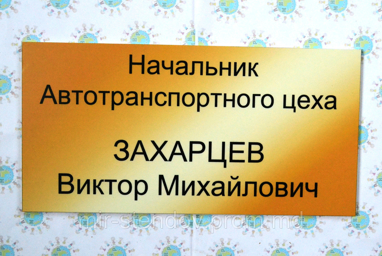 Табличка кабинетная Начальник, фото 1